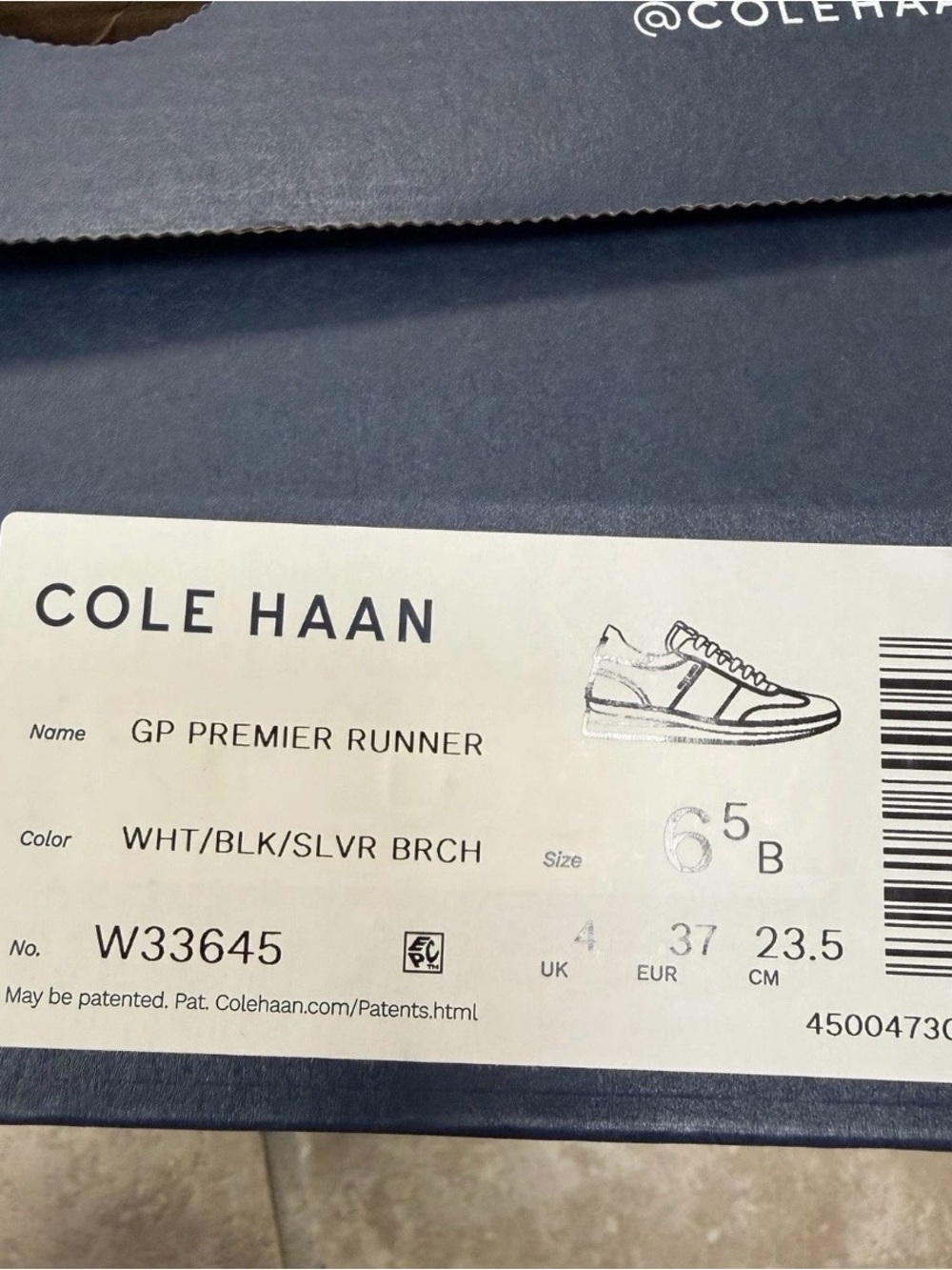 Cole Haan GrandPro Premier Runner Women Sneaker Sz 6.5 White Black Leather NIB - Picture 3 of 8